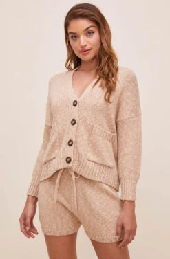 Cozy Up Button Down Cardigan -Astr The Label Shop ACT16602 CAFEAULAIT 4