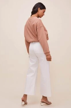 Haven Drawstring Sweatshirt -Astr The Label Shop ACT16603 WASHEDCLAY 6