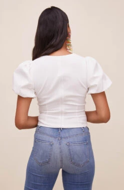 Tanya Square Neck Top -Astr The Label Shop ACT16613 WHITE 7