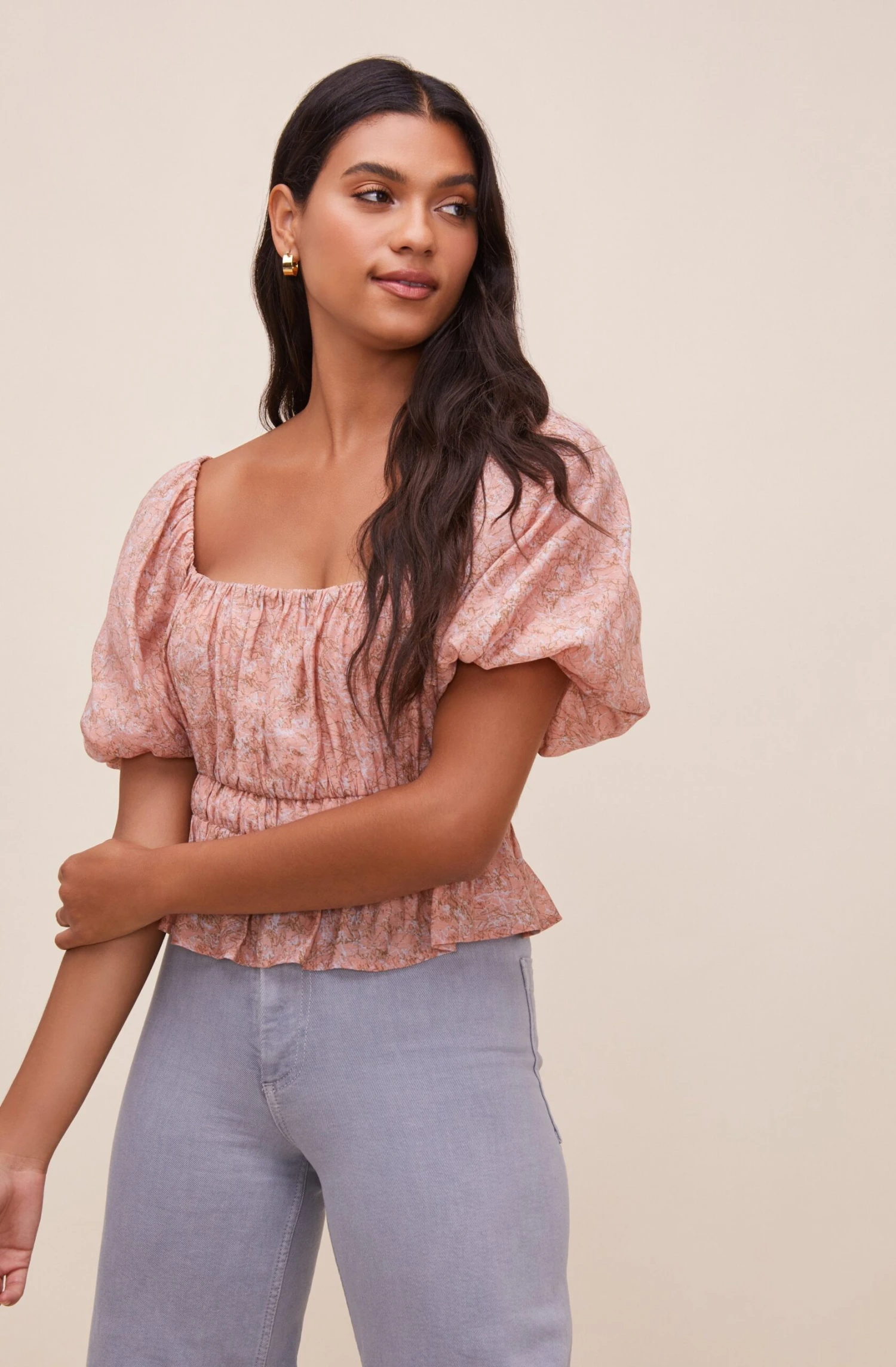 Theron Bubble Sleeve Top 3 Theron Bubble Sleeve Top