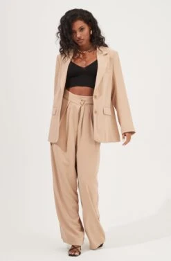 Boyfriend Oversized Blazer 10 Boyfriend Oversized Blazer -Astr The Label Shop ACT16714B CAPPUCCINO 2