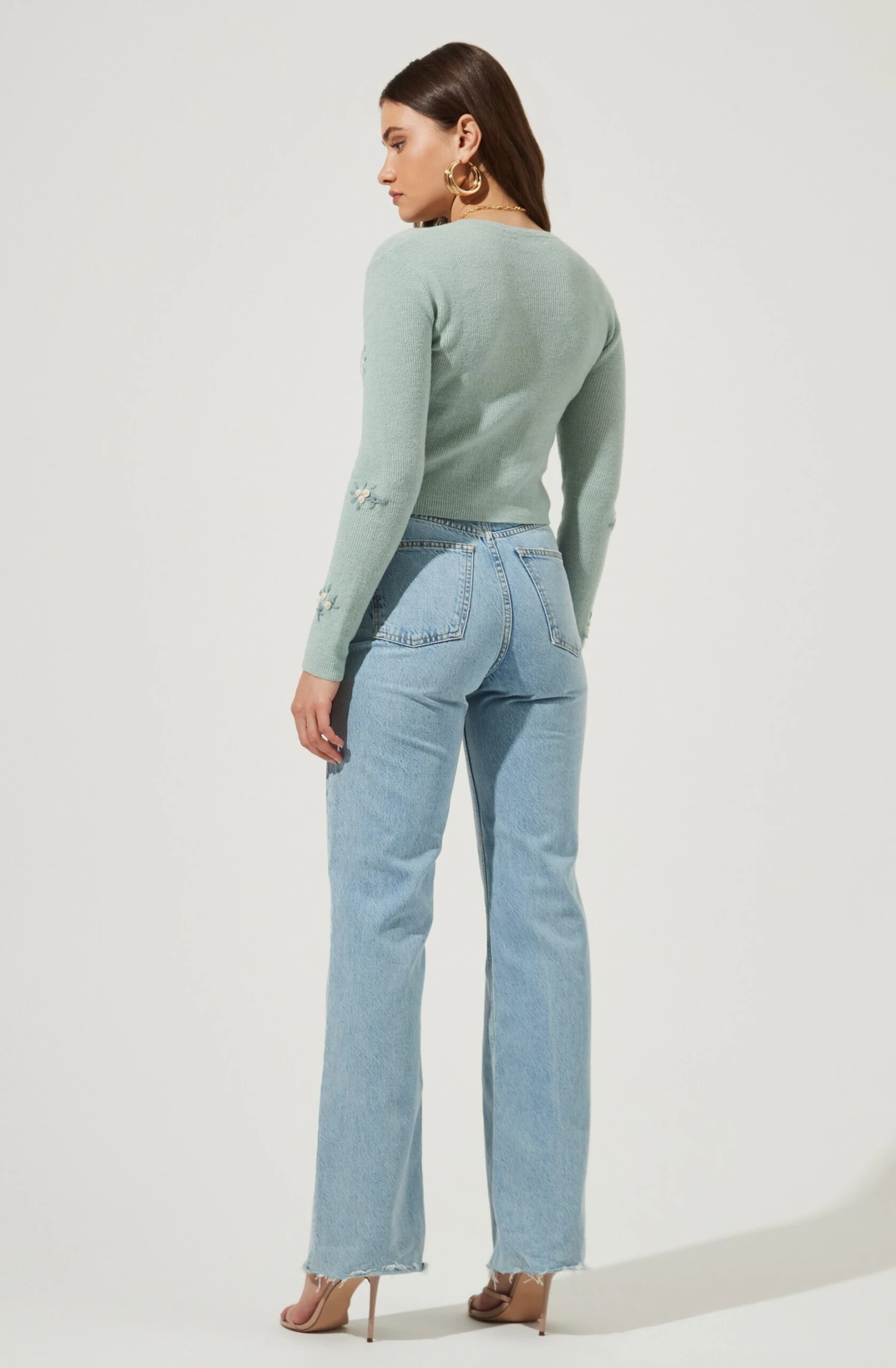 Bouquet Floral Embroidered Cardigan 4 Bouquet Floral Embroidered Cardigan - Image 2