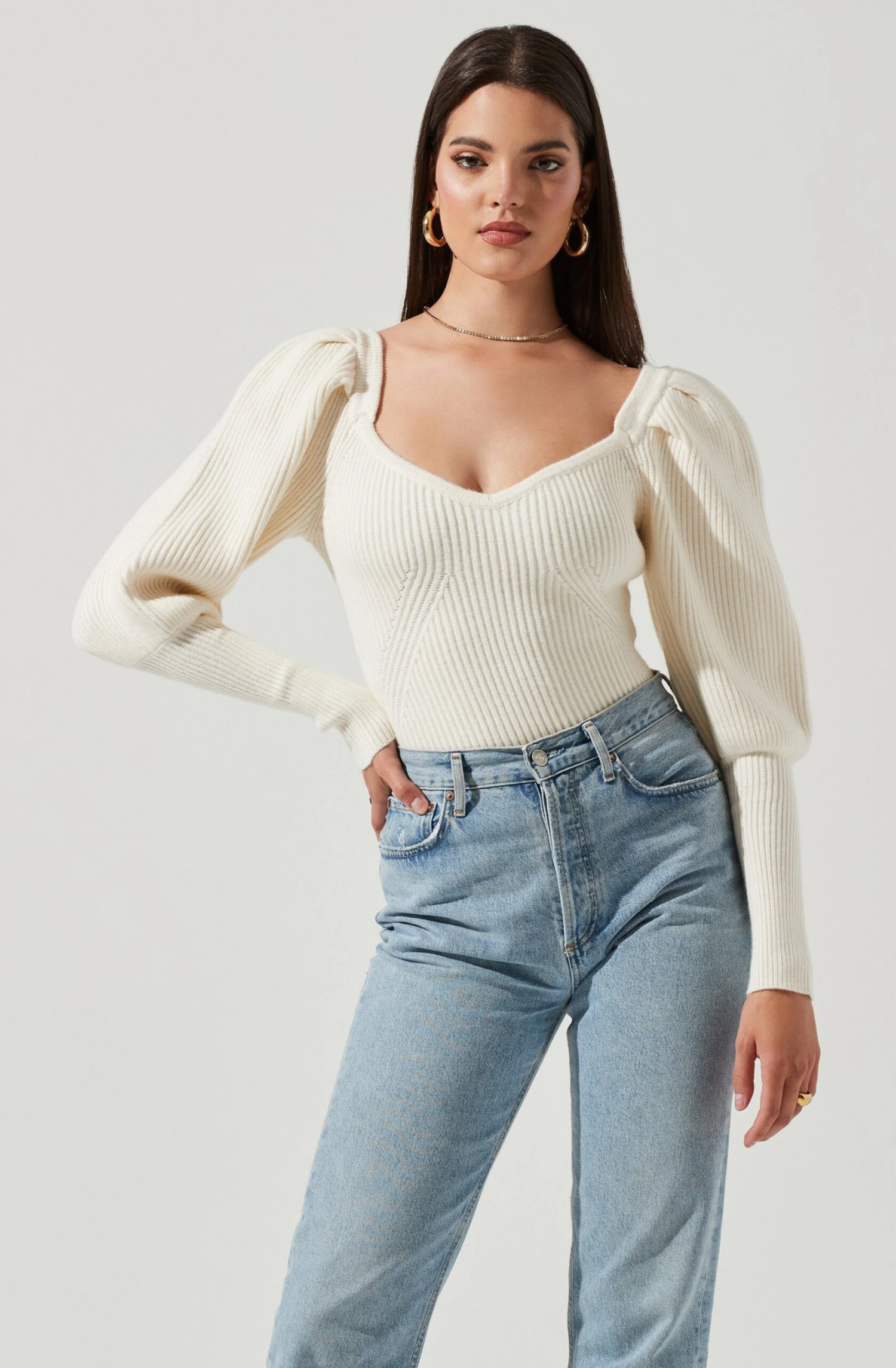 Esma Puff Sleeve Sweater 15 Esma Puff Sleeve Sweater - Image 13
