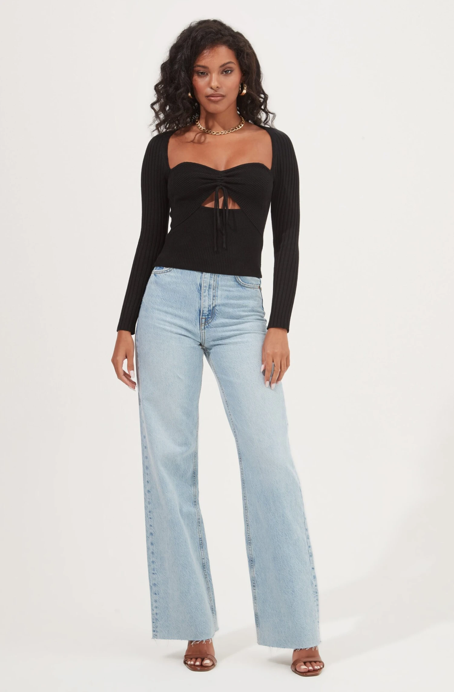 Cortana Cinched Front Cutout Sweater 4 Cortana Cinched Front Cutout Sweater - Image 2