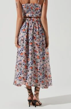 Terra Bella Floral Maxi Skirt -Astr The Label Shop ACT17024 PEACHORANGEMULTIFLORAL 0752