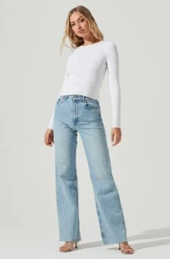 Palomar Asymmetrical Cutout Shoulder Sweater -Astr The Label Shop ACT17079 WHITE 2