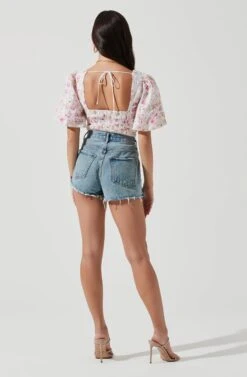 Beaumont Floral Puff Sleeve Top 11 Beaumont Floral Puff Sleeve Top -Astr The Label Shop ACT17159 WHITEPINKMULTIFLORAL 1706
