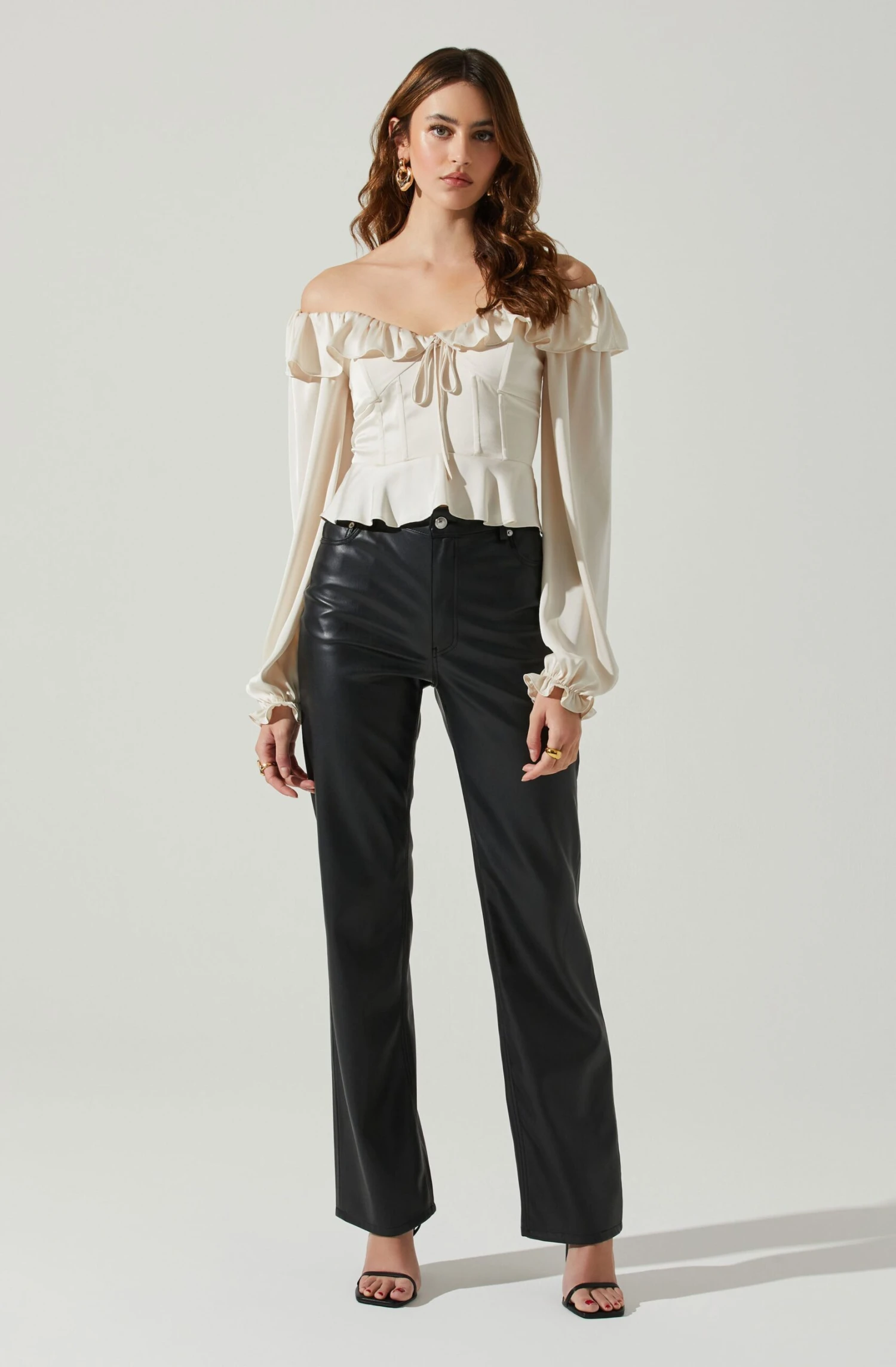 Malia Off Shoulder Satin Top 5 Malia Off Shoulder Satin Top - Image 3