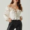 Malia Off Shoulder Satin Top