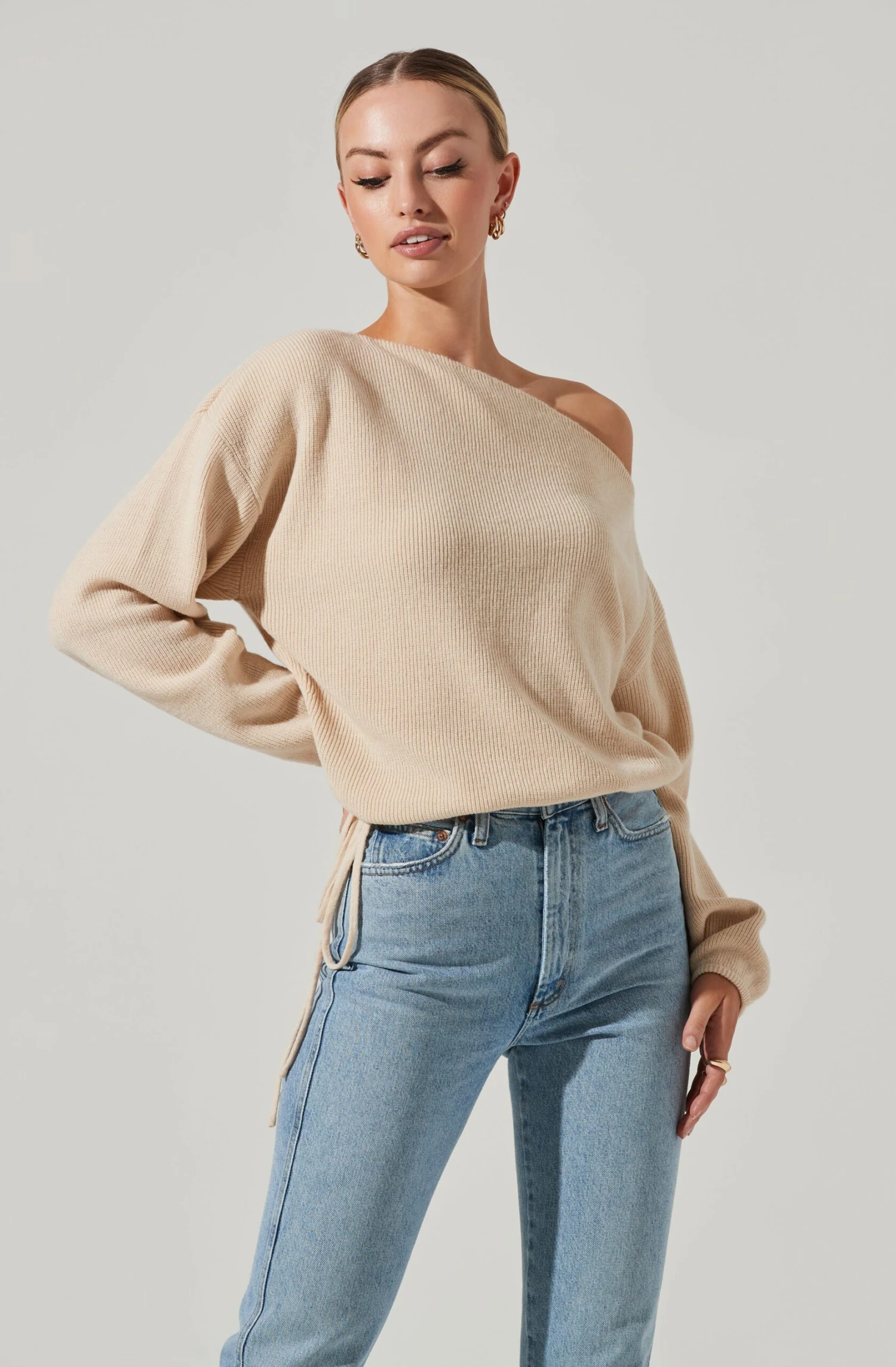 Brooklyn Off Shoulder Sweater 4 Brooklyn Off Shoulder Sweater - Image 2