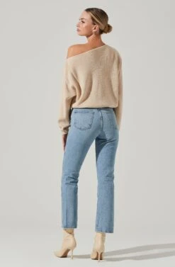 Brooklyn Off Shoulder Sweater 18 Brooklyn Off Shoulder Sweater -Astr The Label Shop ACT17273 CREAM 12471