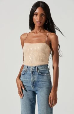 Zahara Beaded Strappy Bodysuit