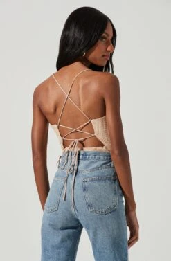 Zahara Beaded Strappy Bodysuit 13 Zahara Beaded Strappy Bodysuit -Astr The Label Shop ACT17295 NUDE 0964