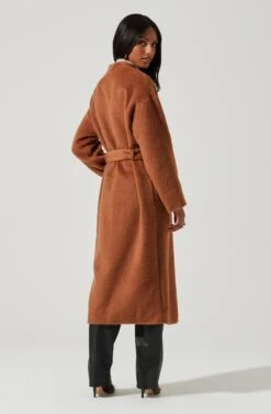 Berkley Tie Waist Coat -Astr The Label Shop ACT17309 CAMEL 0828