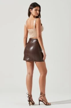 Larinna Hook And Eye Bustier Crop Top -Astr The Label Shop ACT17368 CHAMPAGNE 1289