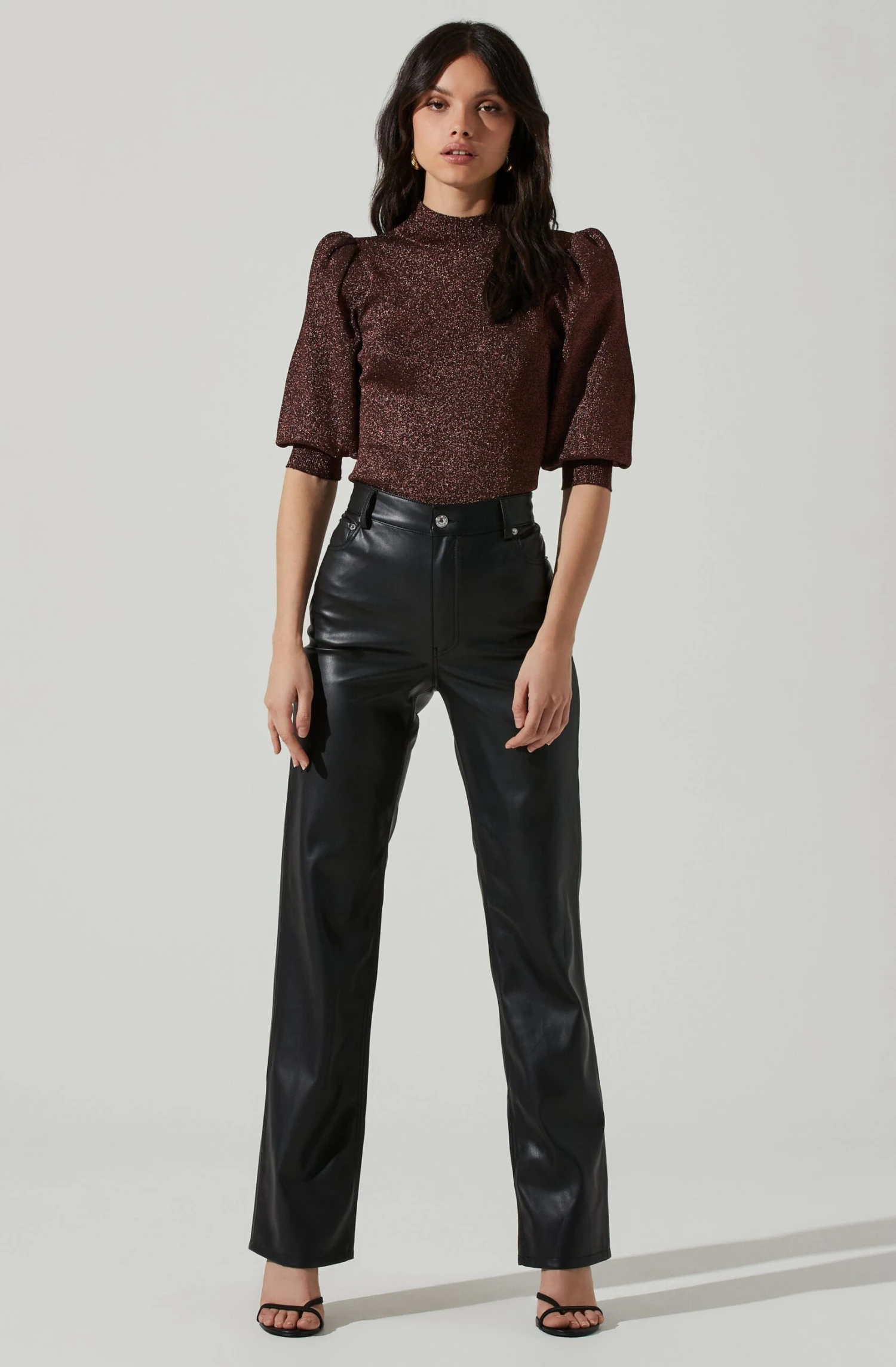 Kay Metallic Puff Sleeve Sweater 5 Kay Metallic Puff Sleeve Sweater - Image 3