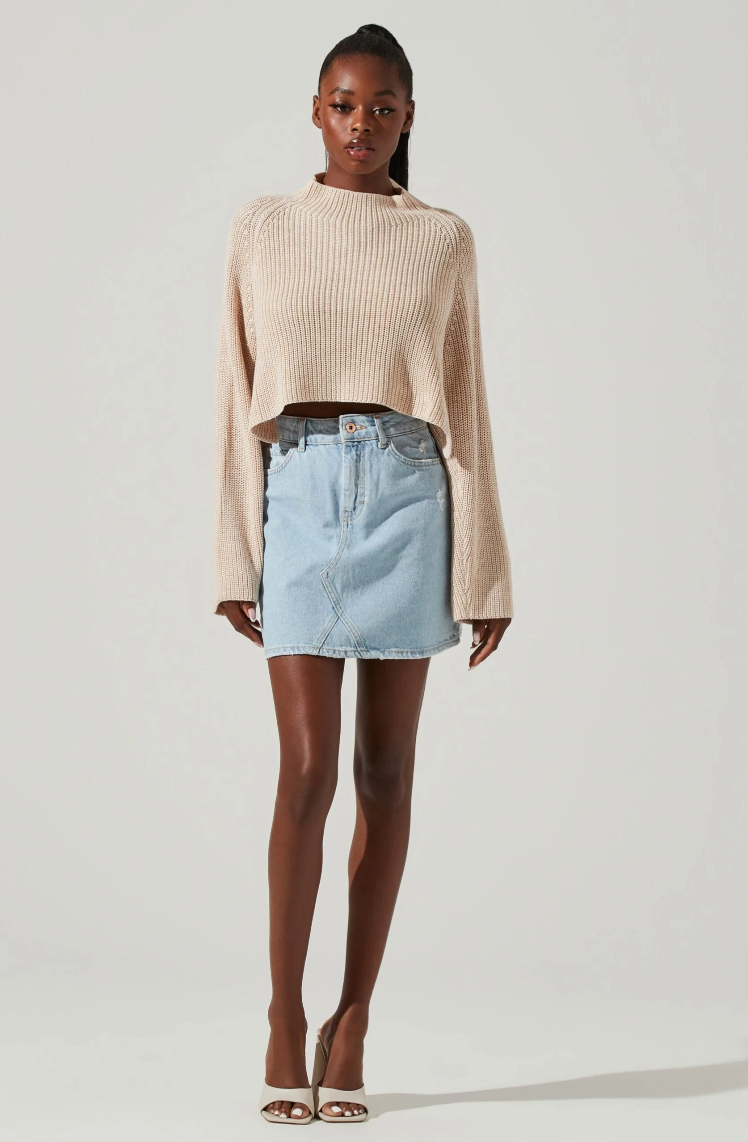 Ace Cropped Mock Neck Sweater 8 Ace Cropped Mock Neck Sweater - Image 6