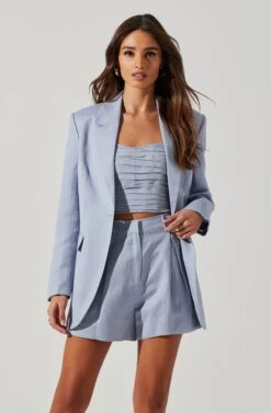 Laudine Blazer 20 Laudine Blazer -Astr The Label Shop ACT17526L SLATEBLUE 2