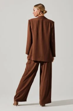 Laudine Oversized Blazer -Astr The Label Shop ACT17526 BROWN 4 2