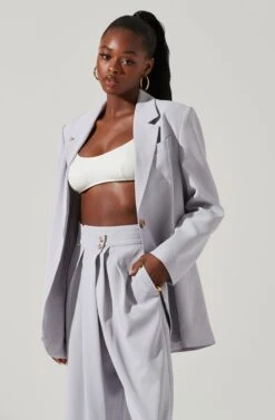 Laudine Oversized Blazer -Astr The Label Shop ACT17526 HAZEBLUE 2