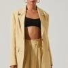 Laudine Oversized Blazer -Astr The Label Shop ACT17526 MAIZE 2