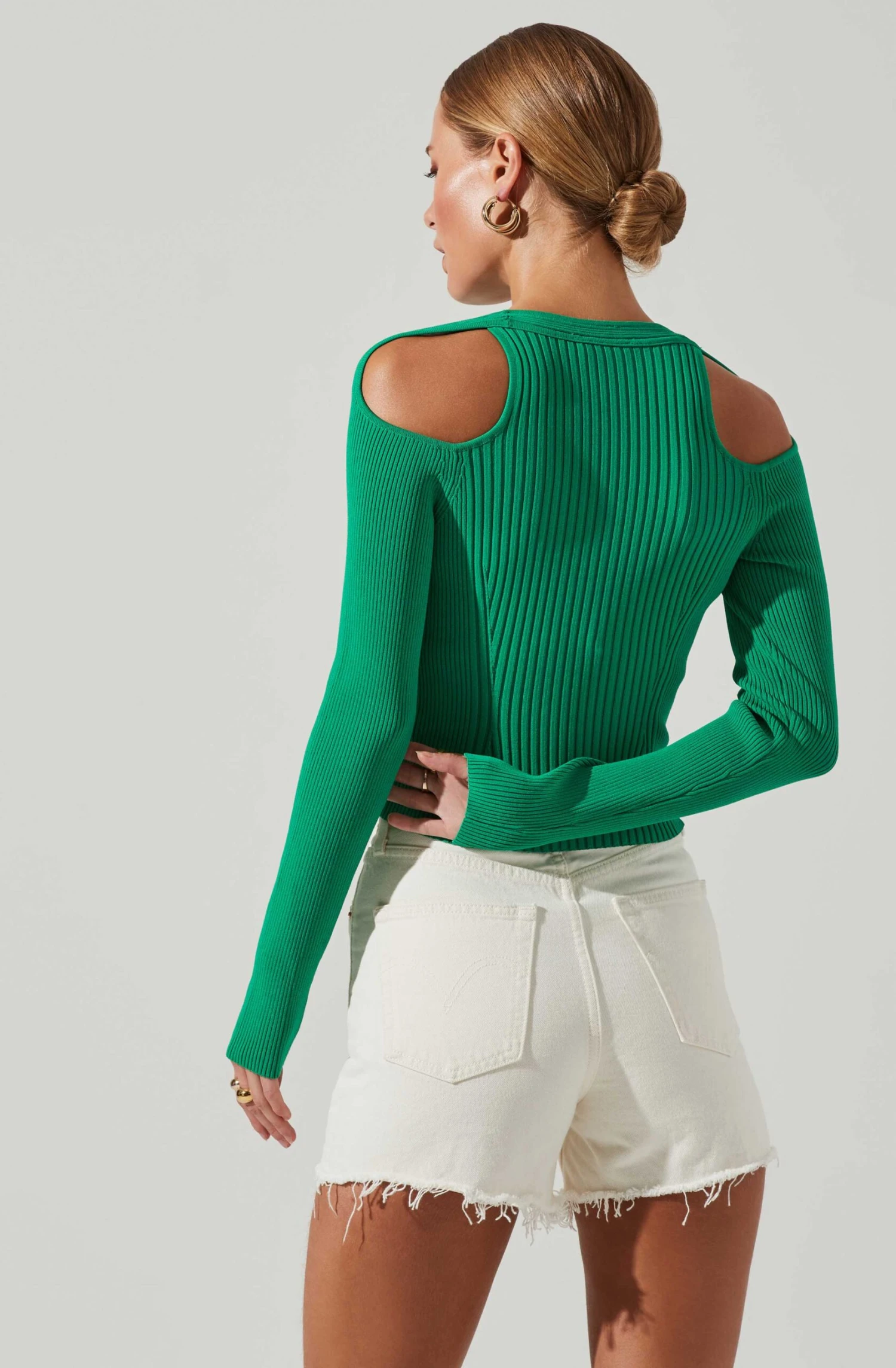 Eris Ribbed Shoulder Cutout Sweater 6 Eris Ribbed Shoulder Cutout Sweater - Image 4