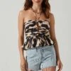 Jonalyn Pleated Halter Top