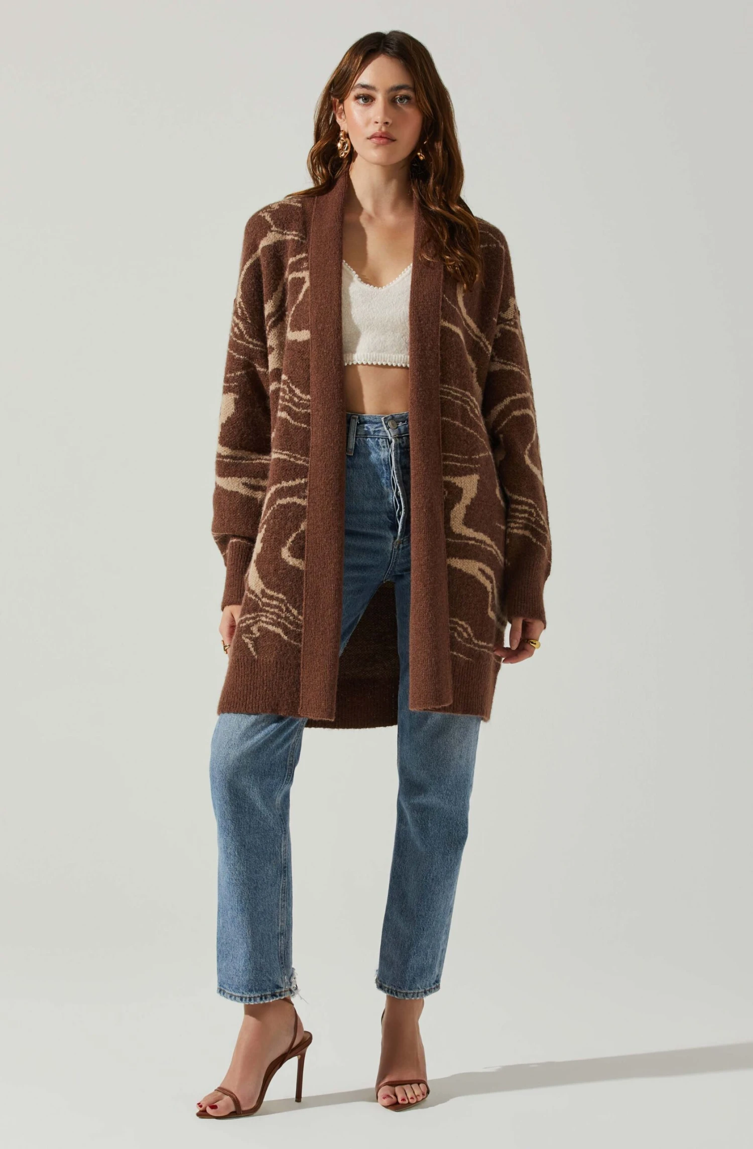 Vada Abstract Swirl Oversized Sweater 4 Vada Abstract Swirl Oversized Sweater - Image 2