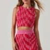 Alana Ribbed Knit Sleeveless Sweater -Astr The Label Shop ACT17596 PINKRED 2