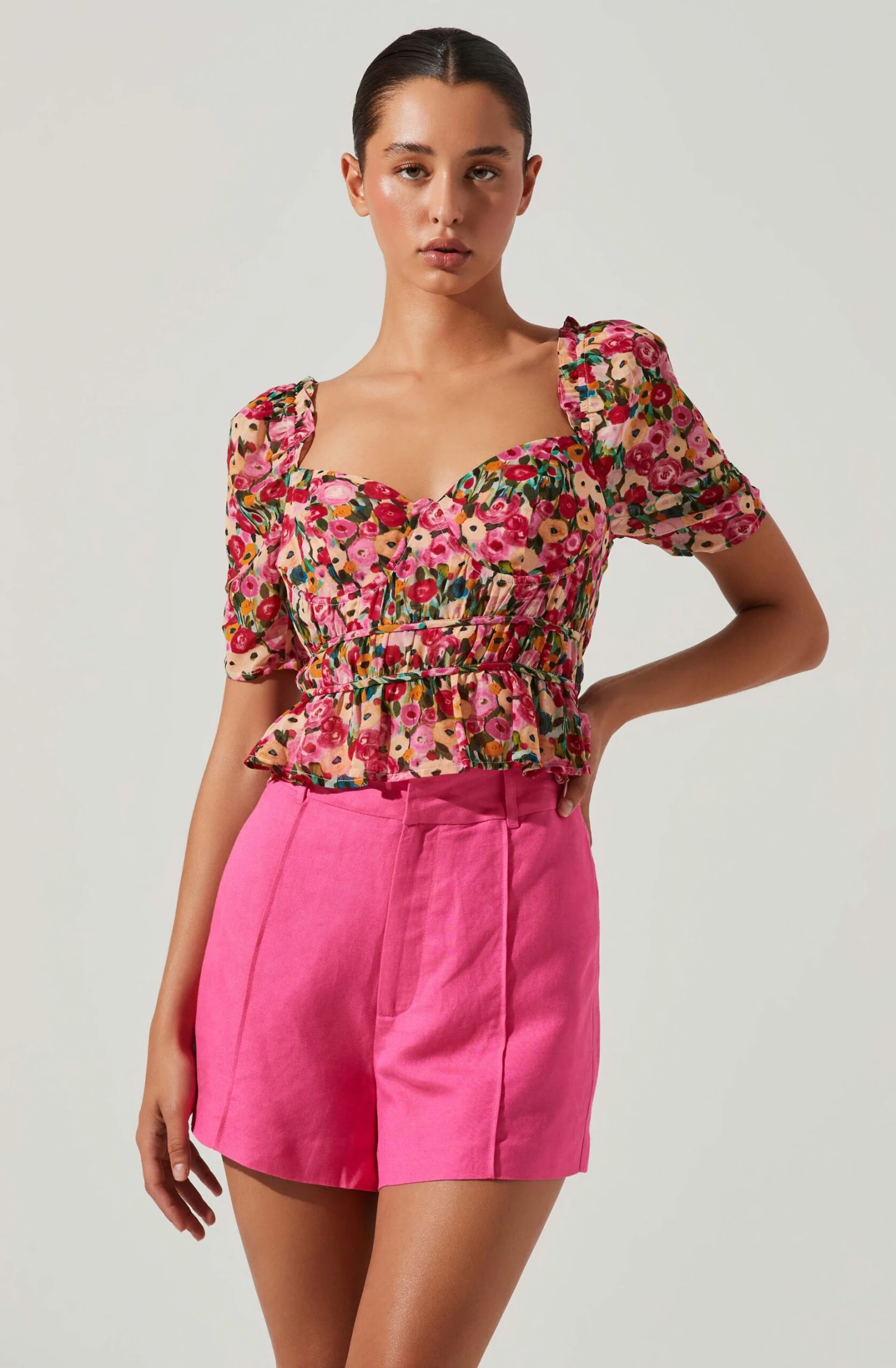 Nayeli Floral Puff Sleeve Top 5 Nayeli Floral Puff Sleeve Top - Image 3