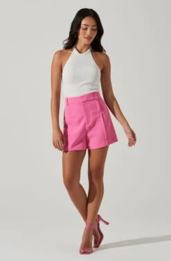 Aisling Sweater Knit Halter Top 11 Aisling Sweater Knit Halter Top -Astr The Label Shop ACT17690 WHITEYELLOWFLORAL 1