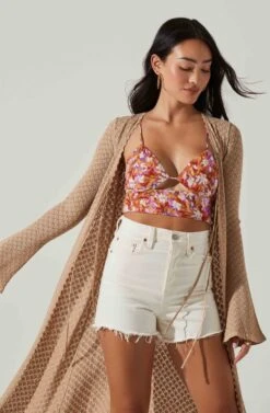 Medora Knit Cardigan -Astr The Label Shop ACT17701 NATURAL 4