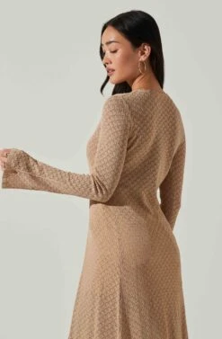 Medora Knit Cardigan -Astr The Label Shop ACT17701 NATURAL 5