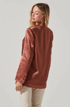 Kimia Satin Oversized Blazer -Astr The Label Shop ACT17722 ROSEBROWN 4 1096f1c1 01ee 43f5 9447 846178fc5f84