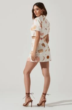 Kiria Cropped Jacket 12 Kiria Cropped Jacket -Astr The Label Shop ACT17762P BROWNPINKCREAM 6