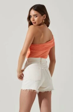 Juni One Shoulder Bodysuit -Astr The Label Shop ACT17766 MELON 5 1db921a2 5109 44b5 82a2 6614f8c95135