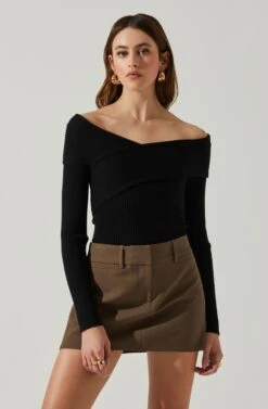 Zayla Off The Shoulder Sweater