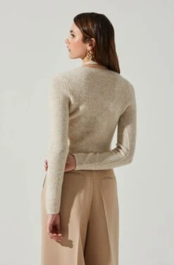 Mayte One Piece Halter Sweater Set -Astr The Label Shop ACT17832 CREAM 5