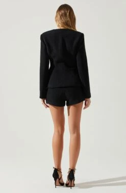 Rivka Fitted Sweetheart Blazer -Astr The Label Shop ACT17872 BLACK 6