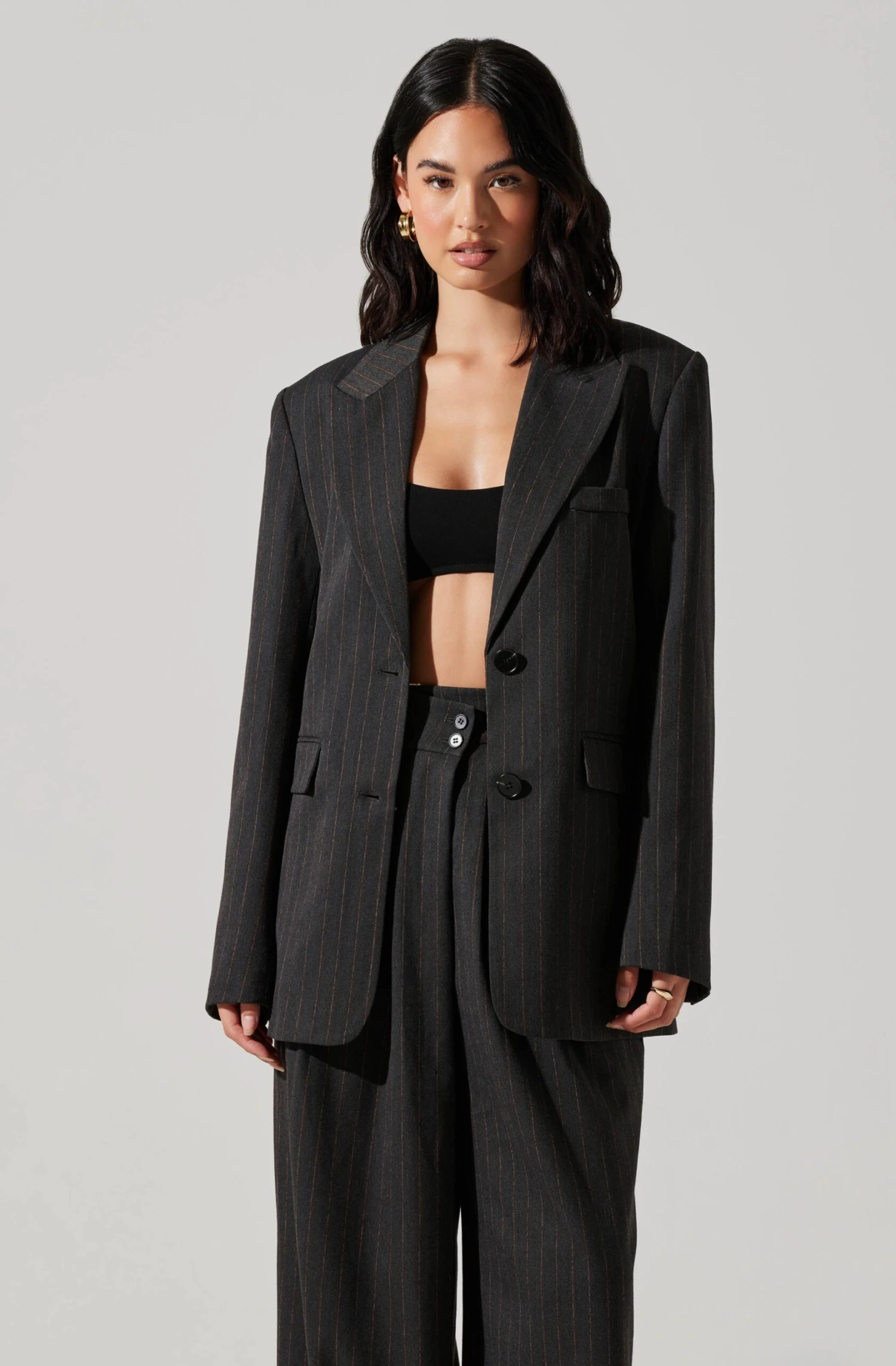 Pauline Pinstripe Oversized Blazer 3 Pauline Pinstripe Oversized Blazer