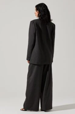 Pauline Pinstripe Oversized Blazer 12 Pauline Pinstripe Oversized Blazer -Astr The Label Shop ACT17875WST CHARCOALSTRIPE 5