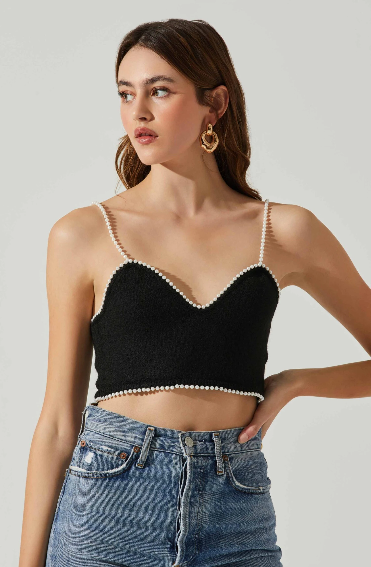 Kira Pearl Embellished Sweater Top 3 Kira Pearl Embellished Sweater Top