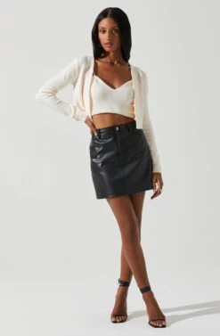 Kira Pearl Embellished Sweater Top 21 Kira Pearl Embellished Sweater Top -Astr The Label Shop ACT17886 CREAM 1