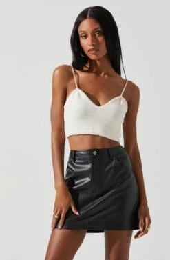 Kira Pearl Embellished Sweater Top 20 Kira Pearl Embellished Sweater Top -Astr The Label Shop ACT17886 CREAM 3