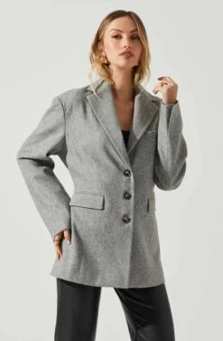 Galilea Oversized Blazer -Astr The Label Shop ACT17892 GRAY 4