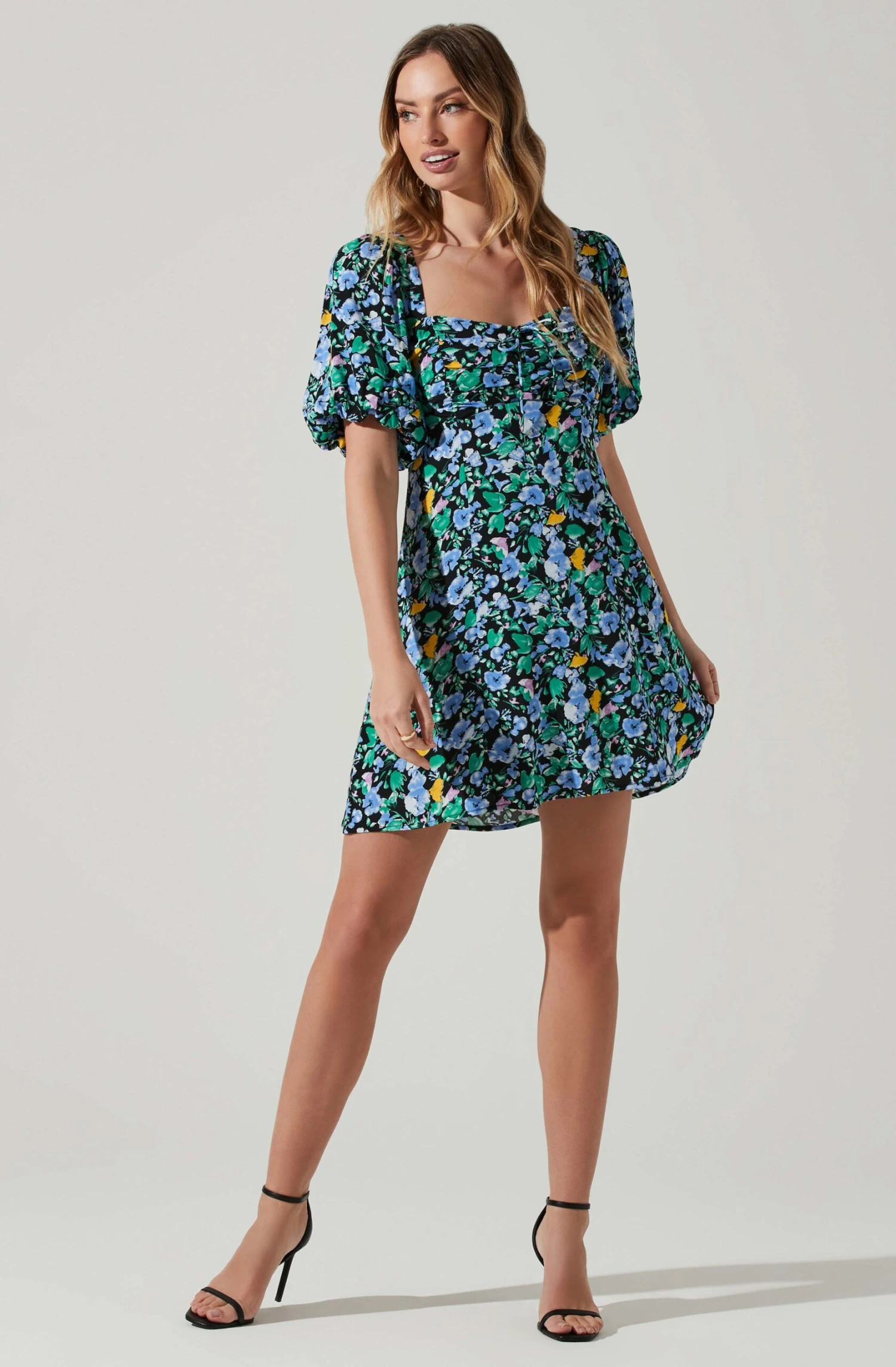 Floral Puff Sleeve Mini Dress 9 Floral Puff Sleeve Mini Dress - Image 7