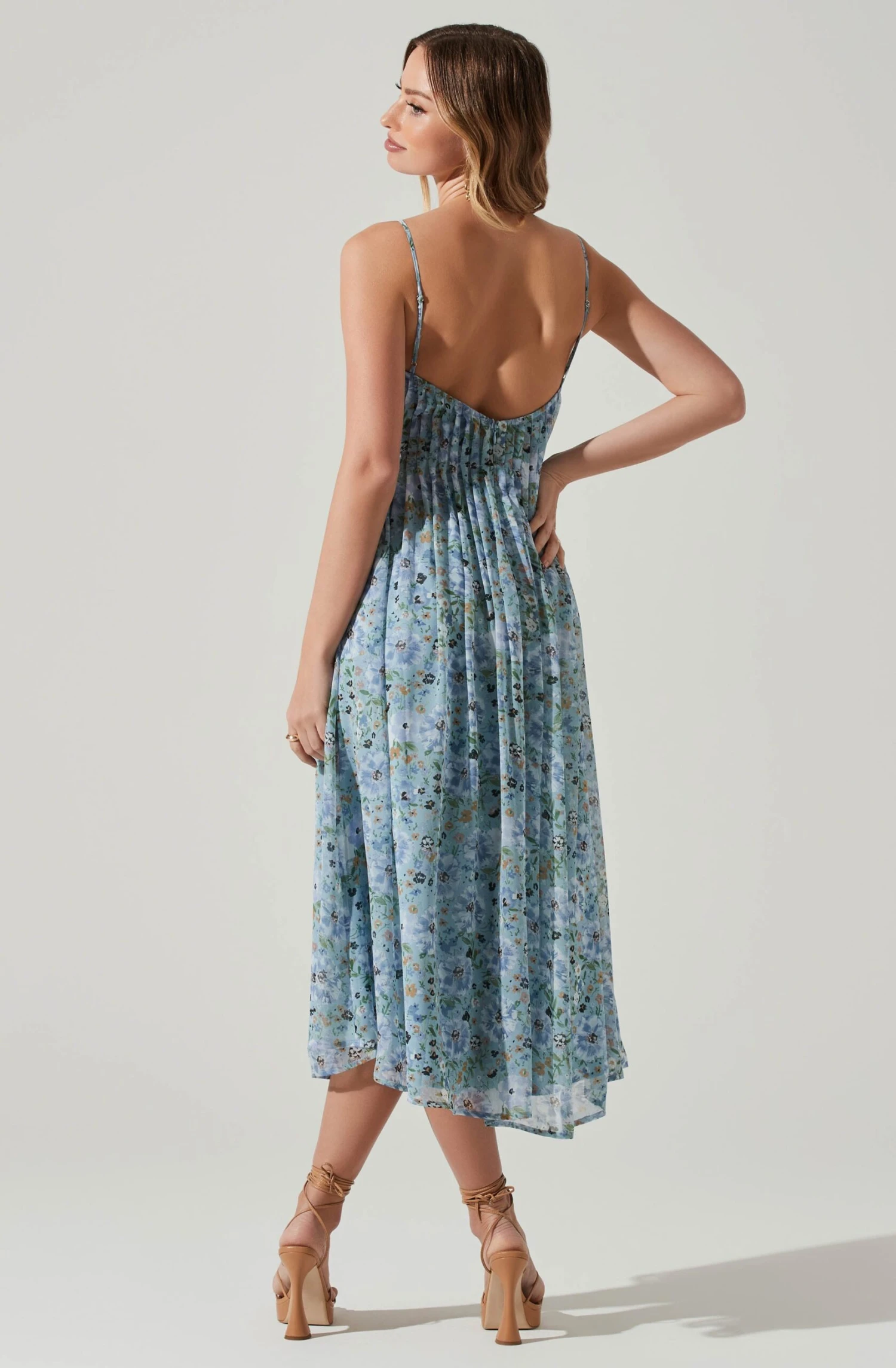 Floral Pleated Midi Dress 8 Floral Pleated Midi Dress - Image 6