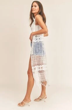 Sun Chaser Crochet Cover Up -Astr The Label Shop AMB NF00002121 BEIGE 3