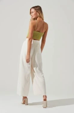 Pleated Front Wide Leg Trouser -Astr The Label Shop AP7224 CREAM5 1210