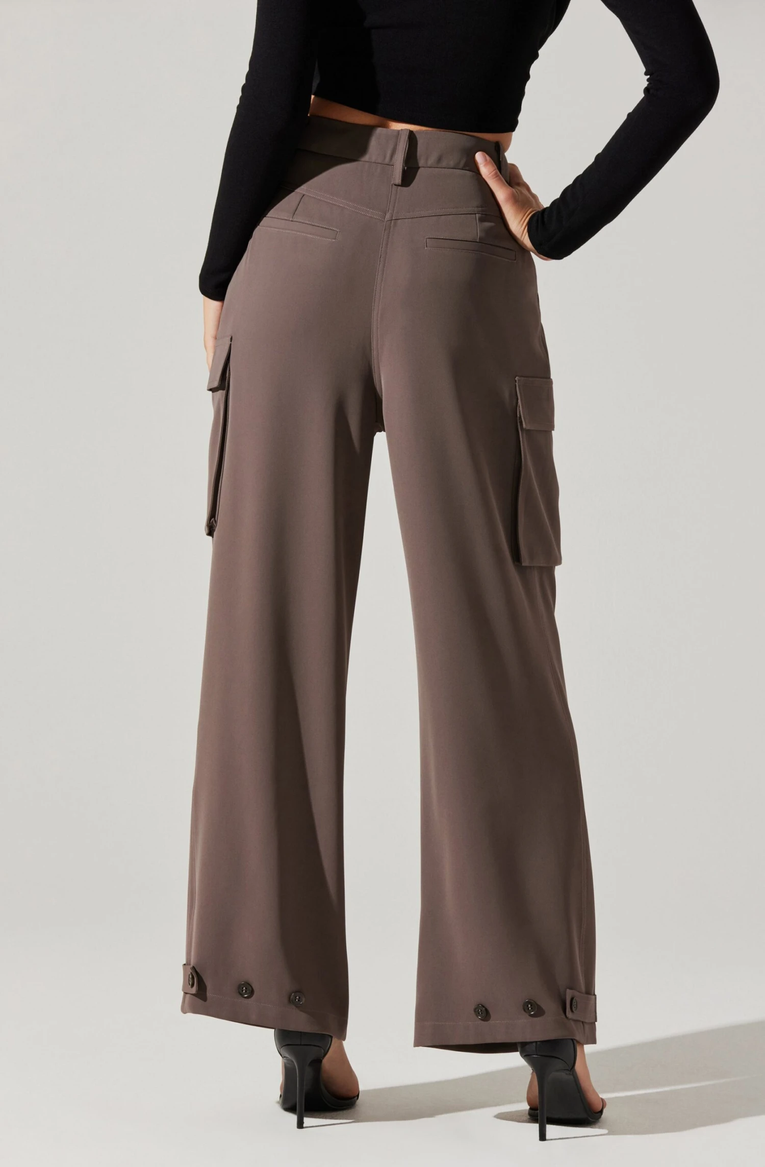 Pleated Wide Leg Cargo Pants 7 Pleated Wide Leg Cargo Pants - Image 5